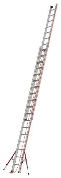 HYMER Seilzugleiter, zweiteilig, 2x18 Sprossen, Länge eingefahren 5,30 m / ausgefahren 9,22 m, 605136