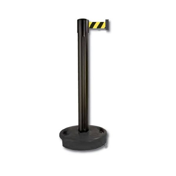 Stein HGS Personenleitsystem -Beltrac Outdoor-, mobil, gelb, bordeaux, Vollgummi, schwarz, mit Magnet-Gurtendstück, 11259-ge9-0304