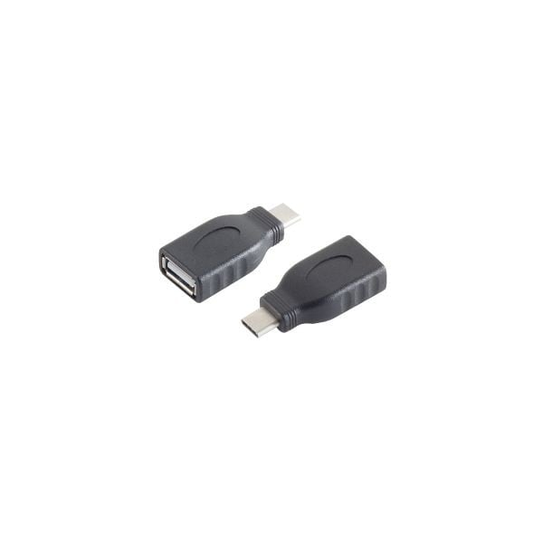 S-Conn Adapter, USB 3.1 C Stecker auf USB 2.0 A Buchse, 13-20013