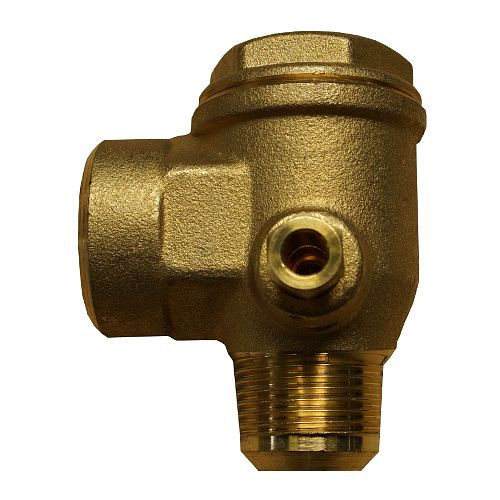 AEROTEC Rückschlagventil 3/4 Zoll IG - 3/4 Zoll AG Konus - mit Entlastungsanschluss, 9048013-PS