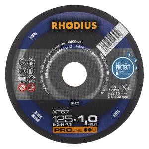 Rhodius PROline XT67 Extradünne Trennscheibe, Durchmesser [mm]: 125, Stärke [mm]: 1, Bohrung [mm]: 22.23, VE: 50 Stück, 205426