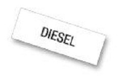 Eichner Werbe- Einlage "Diesel", Format: 297 x 105 mm Druck schwarz, für Werbe- Price-Display 9219-01079, VE: 5 Stück, 9219-00338