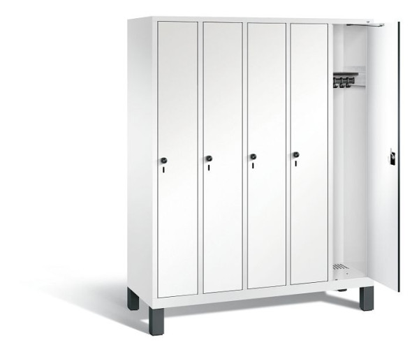 C+P Spind Evolo, 5 Abteile, H1850xB1480xT500 mm, Weiß/HPL Weiß, 48010-50 S10247