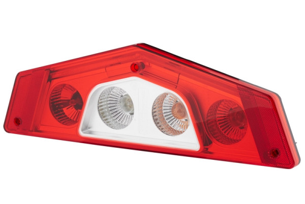 HELLA Heckleuchte, Caraluna X, Hybrid, 12V, Einbau/geschraubt, ECE, Lichtscheibenfarbe: rot/glasklar, rechts, 2VP 012 570-141