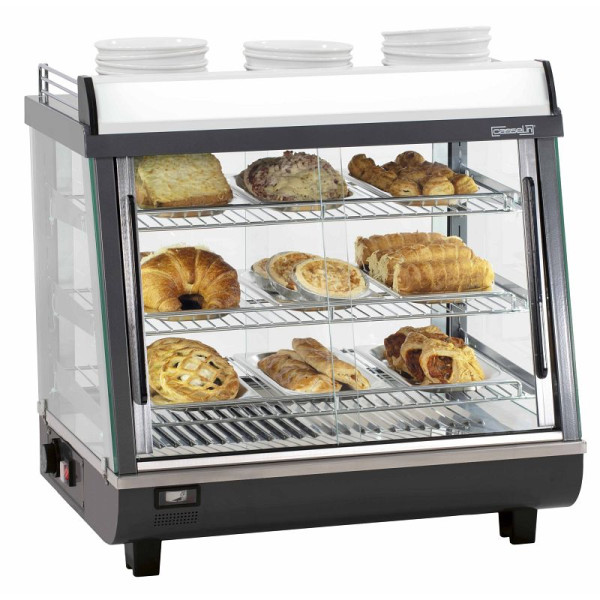 Casselin Beheizte Vitrine 96 L, Rostfreier Stahl, CVC96L