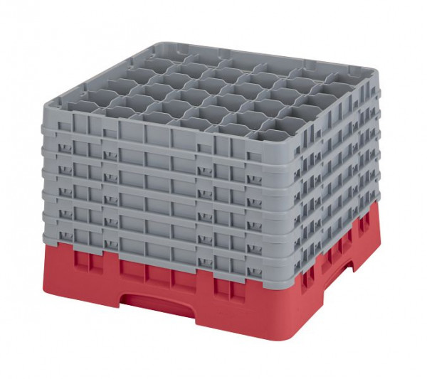 Cambro Spülkorb mit 36 Fächer Camrack® 29,8 cm Rot, 36S1214163