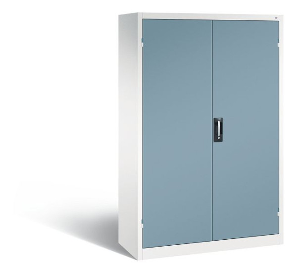 C+P Büro-Drehtürenschrank Acurado, H1950xB1200xT500 mm, Weiß/Horizontblau, 9480-05 S10048