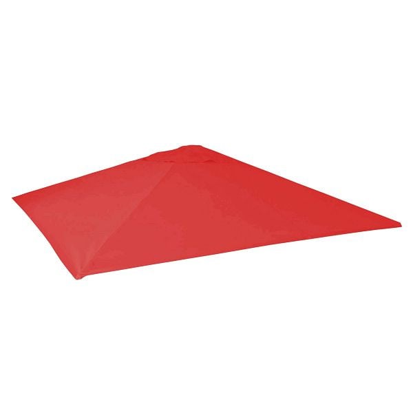 Mendler Ersatz-Bezug für Gastronomie Sonnenschirm HWC-D20, Sonnenschirmbezug Ersatzbezug, 5x5m (Ø7,2m) Polyester, rot, 65157