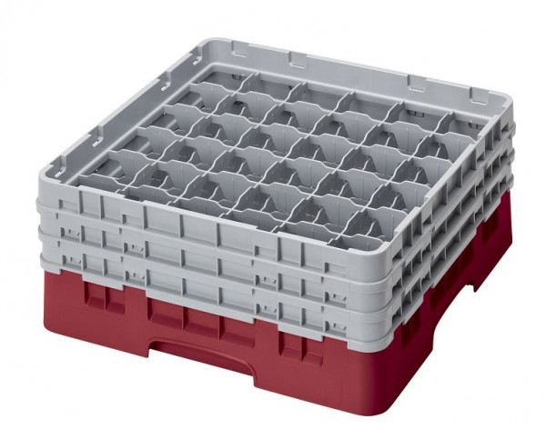 Cambro Spülkorb mit 36 Fächer Camrack® 17,4 cm Preiselbeere, 36S638416