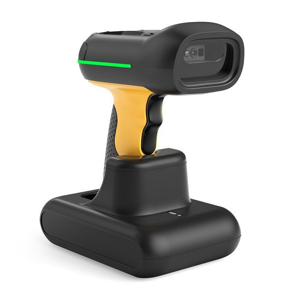 inateck AI Industrieller 1D/2D/QR Bluetooth Barcode Scanner mit IP67 Wasser Staubdicht & 2600mAh Akku, BCST-75S_black