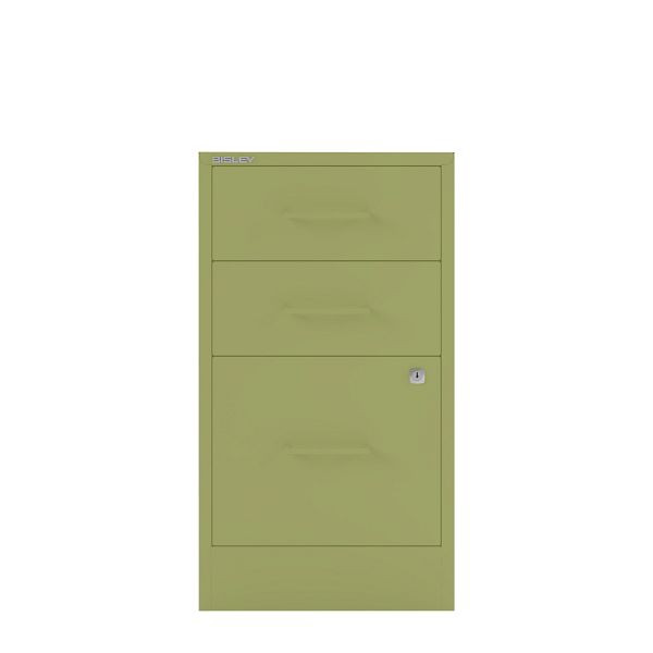 Bisley Home Filer, 2 Universal-, 1 HR-Schublade, Stahlgriff, 604 grün, PFA3SH604
