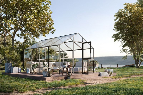 KGT Gewächshaus Modell Ortasia IV, anthrazit-grau, 27400003