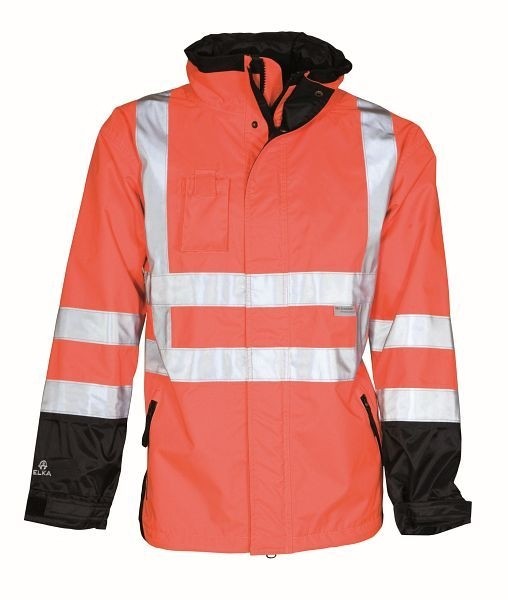 ELKA Visible Xtreme 2-In-1 Jacke Farbe: Warnrot/Schwarz Größe: S, 086100R062.S