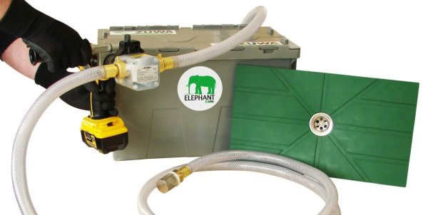 ZUWA Absaug-Set ELEPHANT mit Flachsaugmatte, mit Impellerpumpe UNISTAR 2001-B, Fördermenge 60 l/min, 1101511