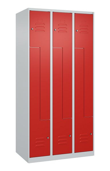 C+P Z-Spind Classic PLUS, 6 Abteile, 1850x900x500mm, 7035/3020, Zylinderschlösser, 080003-306 S10021