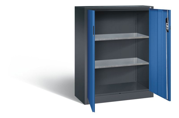 C+P Werkzeugschrank Acurado, H1200xB930xT400mm, Farbe: Schwarzgrau / Enzianblau, Muldengriff, 8520-000 S10111