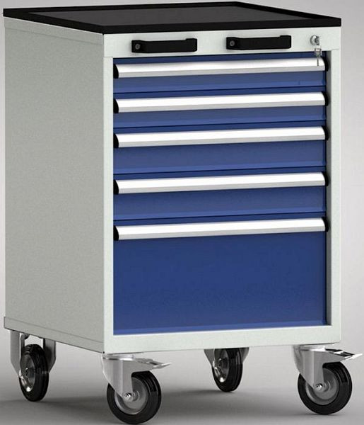 KLW Standard-Werkzeugwagen - 572 x 655 x 915 mm B x T x H mit 4-seitigem Abrollrand, FEA0700-05ESV-001