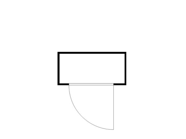 FLADAFI Materialcontainer MC 1100, verzinkt, zerlegt, ohne Boden, 2.100 x 1.140 x 2.115 mm, mit Einflügeltür, F10210101