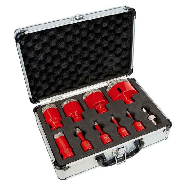 Holzmann Diamant-Trockenbohrkronen Set, 10 teilig, DTBKS6-68