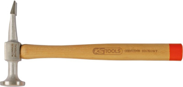 KS Tools Aluminium-Karosserie-Flachspitzhammer gewölbter Kopf, rund/flachspitz, 700.1490
