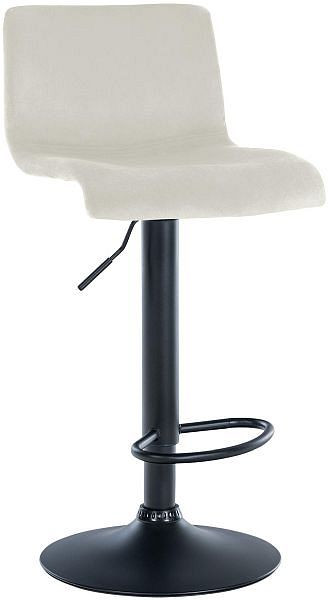 CLP Barhocker Hoover Samt B, creme, 327039, 4255716370589