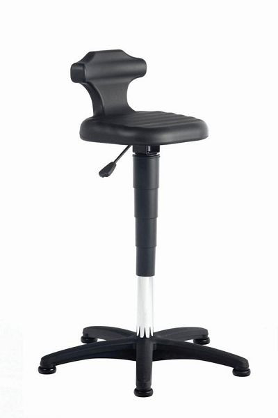 KLW Stehhilfe, Sitz-Steh-Stuhl mit Gleiter, integrierte Rückenstütze, Sitzhöhe 510 - 780 mm, 10/9409-2000