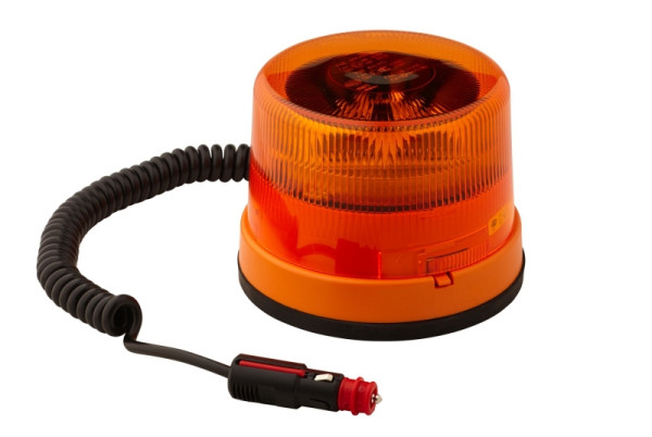 HELLA LED-Rundumkennleuchte - KL 7000 - 12/24V - gelb - Magnetbefestigung - Kabel: 600mm - Stecker: DIN ISO 4165, 2RL 011 484-021