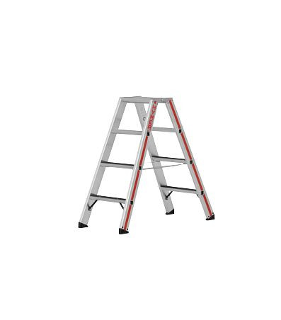HYMER Stufenstehleiter R13, beidseitig begehbar, 2x4 Stufen, Länge 1,04 m, 862408