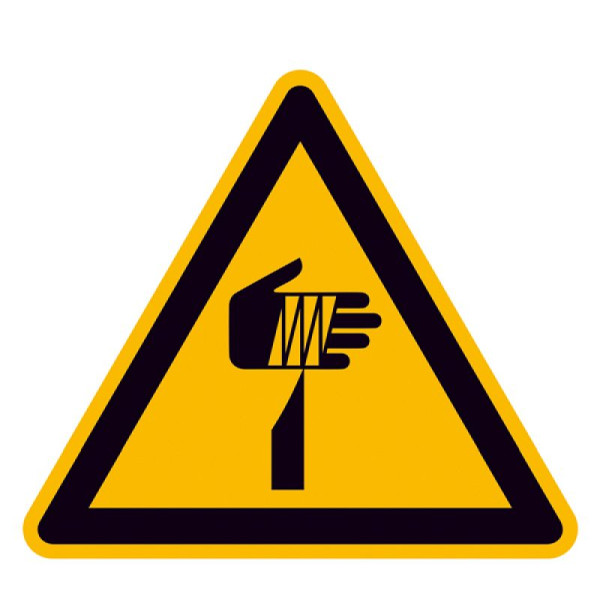 Stein HGS Warnschild, Warnung vor spitzem Gegenstand, 200 mm / Kunststoff, 45.a8205