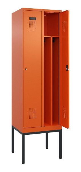 C+P Spind Evolo PLUS, Gestell, 2 Abteile, 2120x600x500mm, 2004/2004, Verschluss Zylinderschloss, 0490307-20F S10050