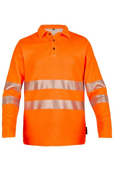 ROFA Poloshirt langarm 630148, Größe XL, Farbe 146-leuchtorange, 630148-146-XL