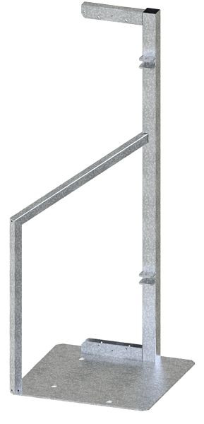 Schake Torpfosten für Holzbauzauntor rechts, verzinkt, 3B161TPR