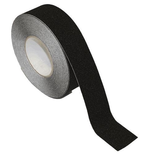 B-SAFETY Extra Grobkörniger Antirutschbelag als Rollenware 50 mm, schwarz, AR110050