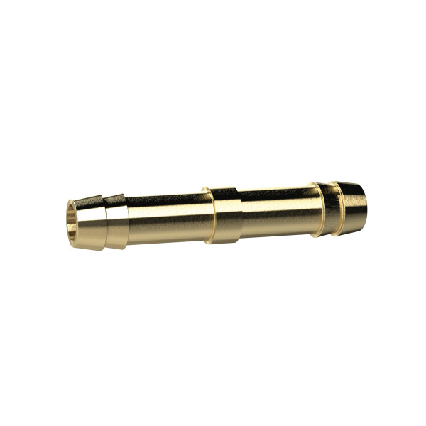 Riegler Doppelschlauchtülle, für Schlauch LW 4 mm, Messing, L=45mm, 136262