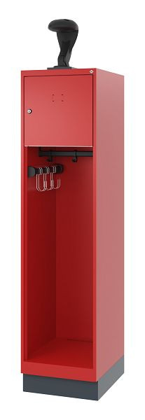 C+P Feuerwehrspind Evolo, Modell YOUNGSTER, 1 Abteil, H1630xB400xT500 mm, Feuerrot, 0490015-12 S10011
