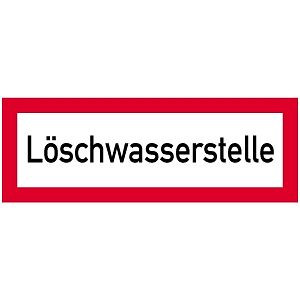 Moedel Löschwasserstelle, Alu, 297x105 mm, 57375
