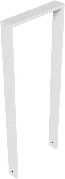 Schake Anlehnbügel aus Stahlrohr Rechteckrohr, 80 x 20 mm, ohne Querholm, Gesamtbreite: 450 mm, feuerverzinkt, 458_045