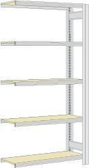 Regalwerk BERT-Großfachregal 250 kg - Anbaufeld HxBxT 2000x1005x600mm 5 Fachebenen Paneel mit 16mm Spanplatten, B3-50511-60