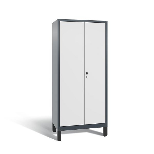 C+P Spind Evolo, 2 Abteile, H1850xB810xT500 mm, Anthrazit/HPL Weiß, 48012-22 S10266