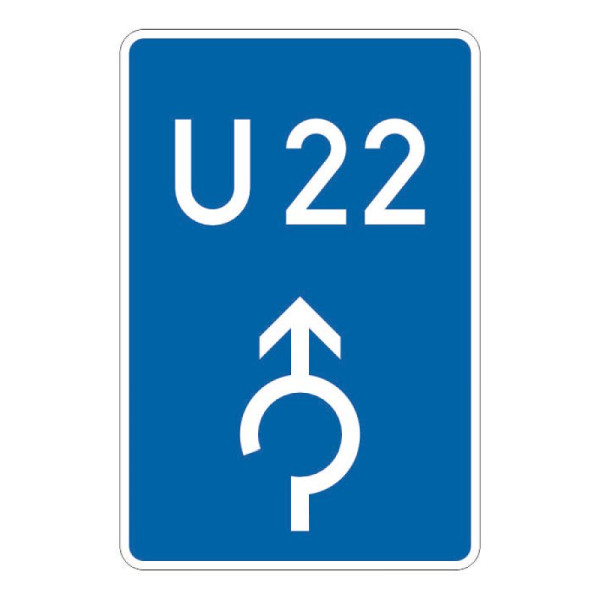 Stein HGS Bedarfsumleitung im Kreisverkehr geradeaus Nr. 460-31, 840 x 1260 mm, RA1, Flachform 3 mm, 460-31.0013