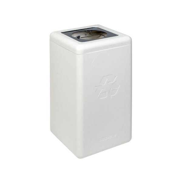 STEIN HGS Recycelbarer Abfallbehäter Restmüll, weiß, grau, 83894.0001