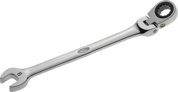 VIGOR Gelenk Ratschen-Ring-Maulschlüssel, Außen-Sechskant Profil, Außen-Doppel-Sechskant Profil, 9 mm, V2805