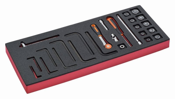 Bahco 1/3 Einlage, Steckschlüssel + Zubehör 1/4", 26-teilig, FF1E2008