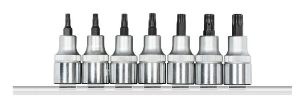 GEDORE red Schraubendrehereinsätze 1/2", TX, auf Steckleiste, 7-teilig, 3300029