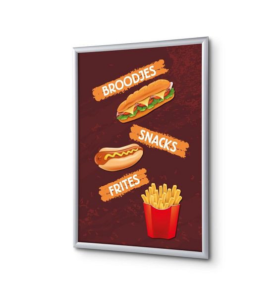 Showdown Displays Klapprahmen A4 Komplettset Snacks Niederländisch, KRA4G25LPPI417