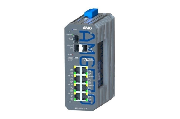 AMG Systems Industrieller managed Switch, 190W@18V, AMG570-2GBT-4GAT-2G-3S-P190-LV