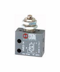 Metal Work 3/2-Wege-Miniaturventil, Stößel für Wandmontage, 106389