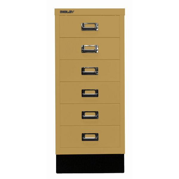Bisley MultiDrawer™, Inkl. Sockel, DIN A4, 6 Schubladen, 682 dijon, L296S682
