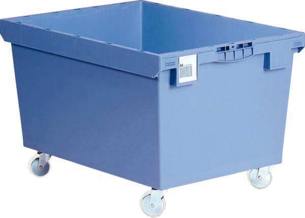 BITO Mehrwegbehälter MB Deckel/Bügel/Kufe /MB 86321DRK 800x600x323 taubenblau, Doppelboden RK, C0402-0088