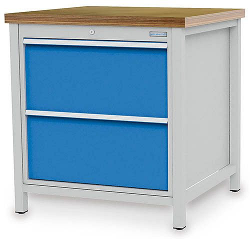 Bedrunka+Hirth Kastenwerkbank Serie 810 R24-24, 2x 300 mm, Schubladen-Vollauszug, 810 x 750 x 959 mm, 03.075.11V9